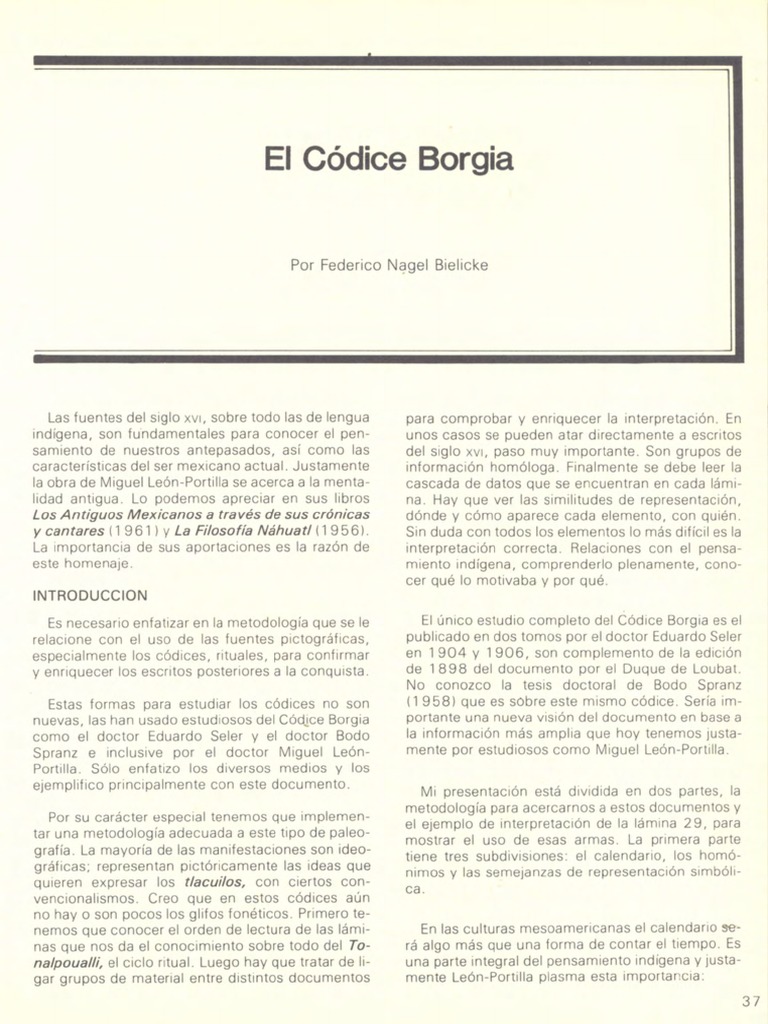Codice Borgia PDF | PDF