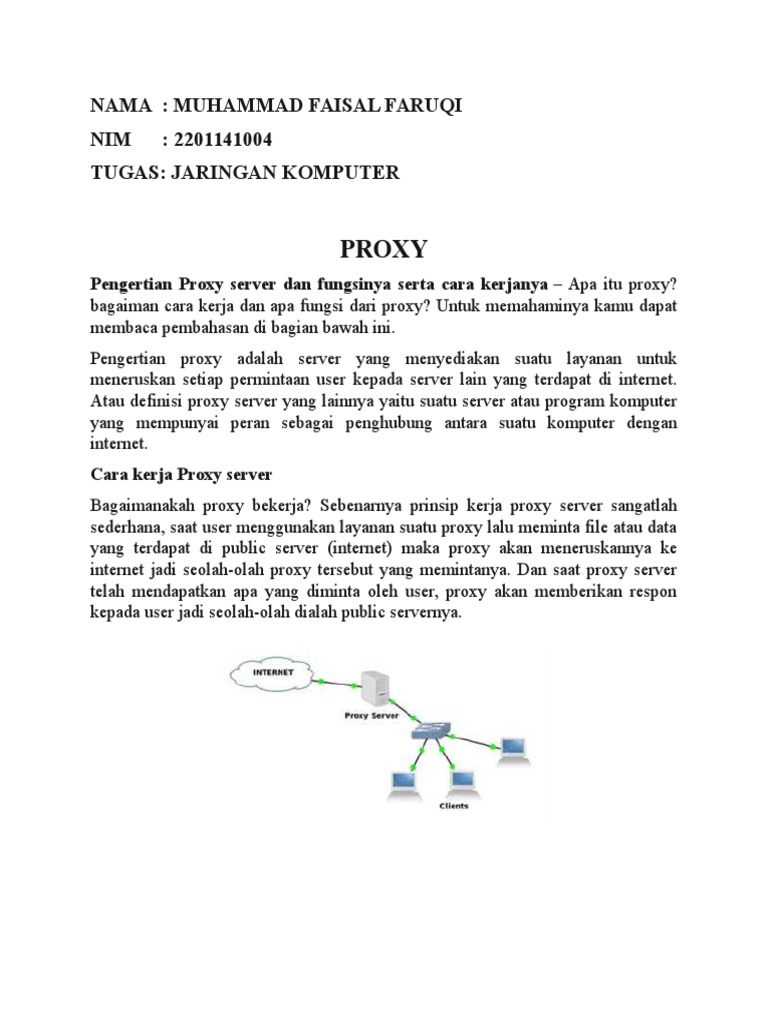 Pengertian dan Fungsi Proxy Server | PDF | Komputer