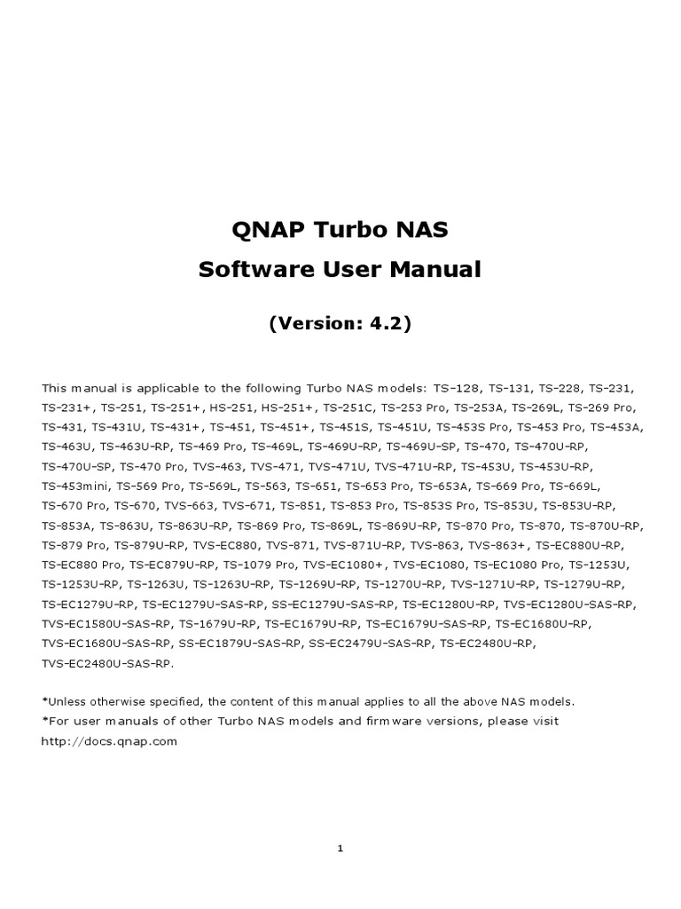 Qnap Ts-869 Pro User Manual