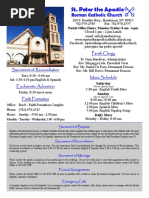 St. Peter the Apostle Bulletin 5-8-16