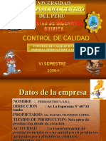 Control de Calidad Empresa Ferroquimica