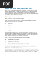 Liquid Flow Meter Proving and LACT Units