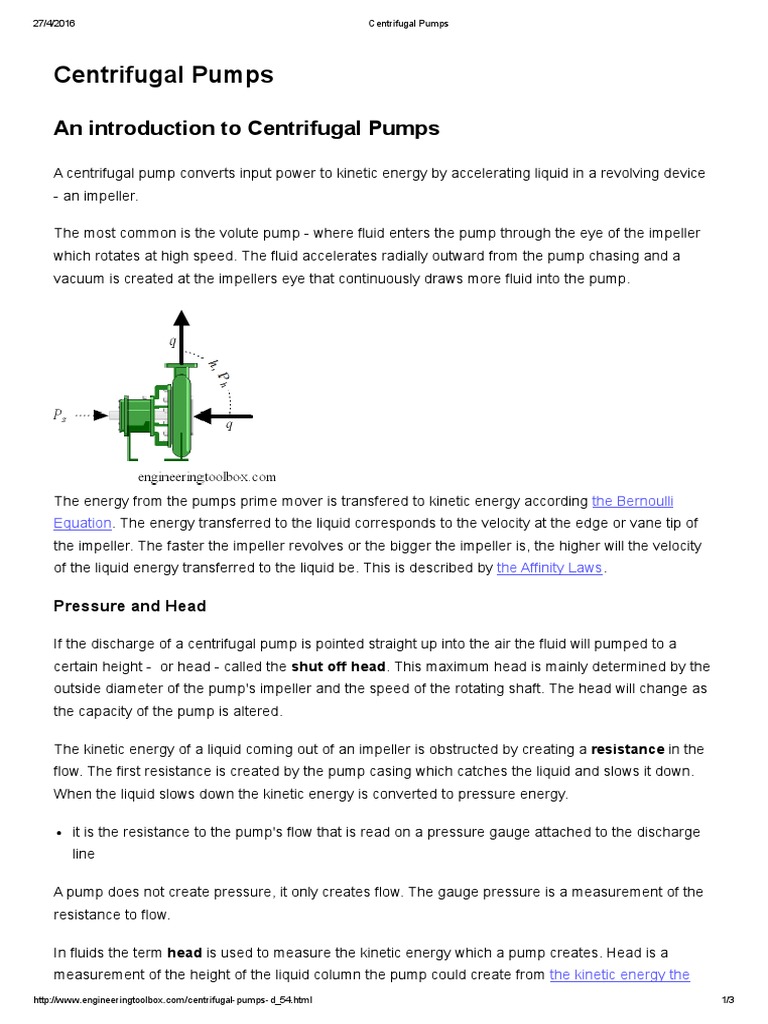 Centrifugal Pumps (Pompa Sentrifugal) | PDF | Pump | Fluid Mechanics