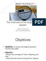 Aula 02 - Grammar Review - Grammar Structures