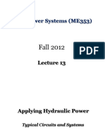 Fluid Power - (ME353)- Lec13