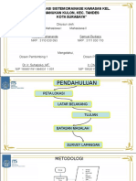 Evaluasi Sistem Drainase Kel. Manukan Kulon, Kel. Tandes Surabaya
