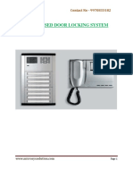 DTMF Based Door Locking System: Microsys Solution