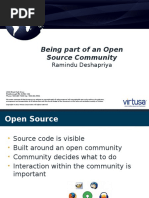 Being Part of An Open Source Community: Ramindu Deshapriya