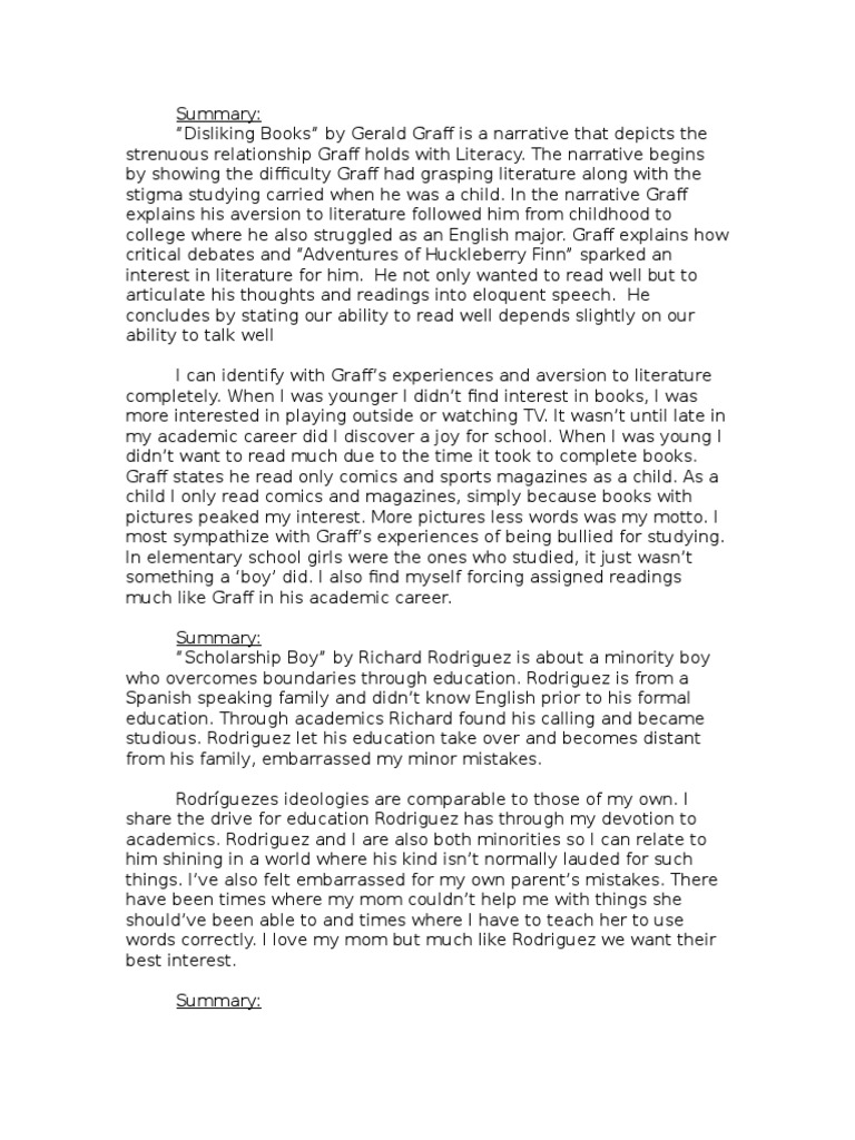 a literacy narrative