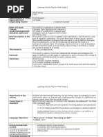 Teacher Candidate Date/Time of Scheduled Visit Name/Address of School Age/Grade Level Cooperating Teacher