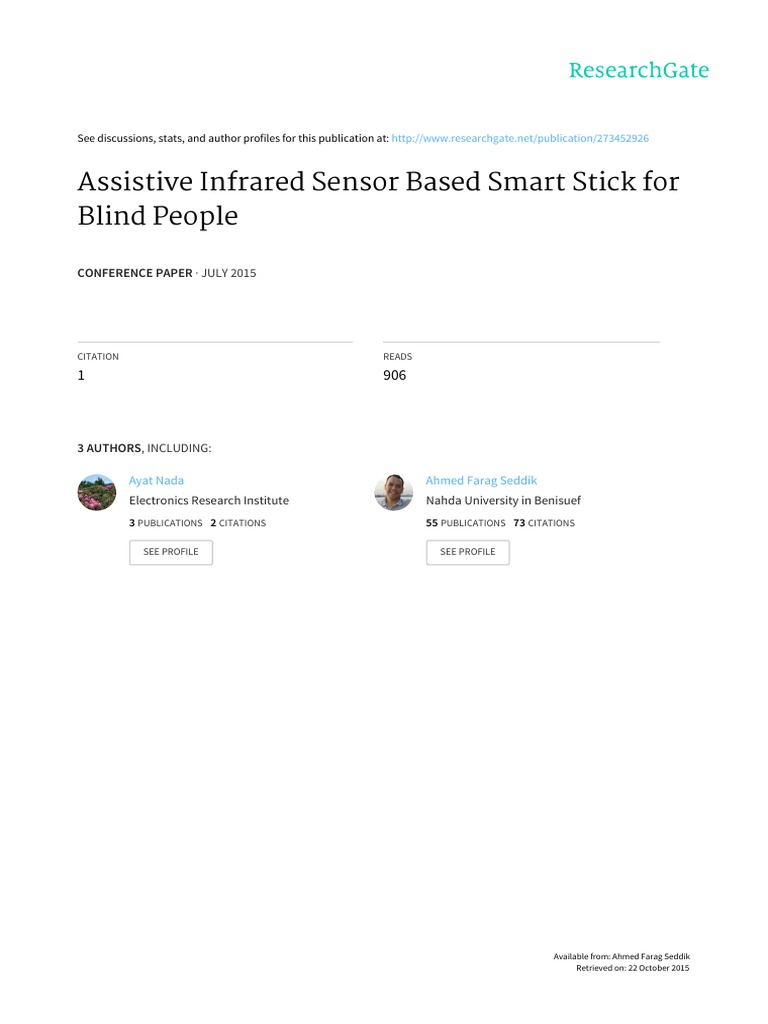 Assistive Infrared Sensor Based Smart Stick For Blind People 2 Circuit Diagram