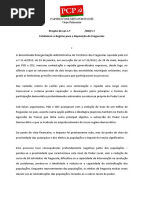Projecto de Lei PCP - Estabelece o Regime Para a Reposição de Freguesias