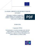 Llamado a Presentacion de Resultados CEPAL 2015