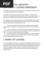 Copyright License Agreement