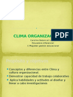 Cultura y Clima Organizacional 2016