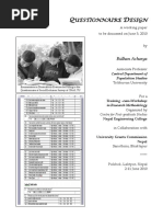 6.4 Questionnaire Design Acharya Bidhan