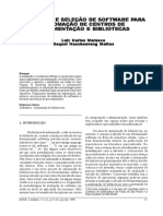 1998 MARASCO MATTES Avaliacao e Selecao de Sftw Para Automacao de Centros de Documentacao e Bibliotecas