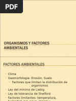  Organismos y Factores