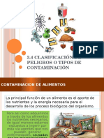 3.4 Clasificación de Peligros o Tipo de Contaminación