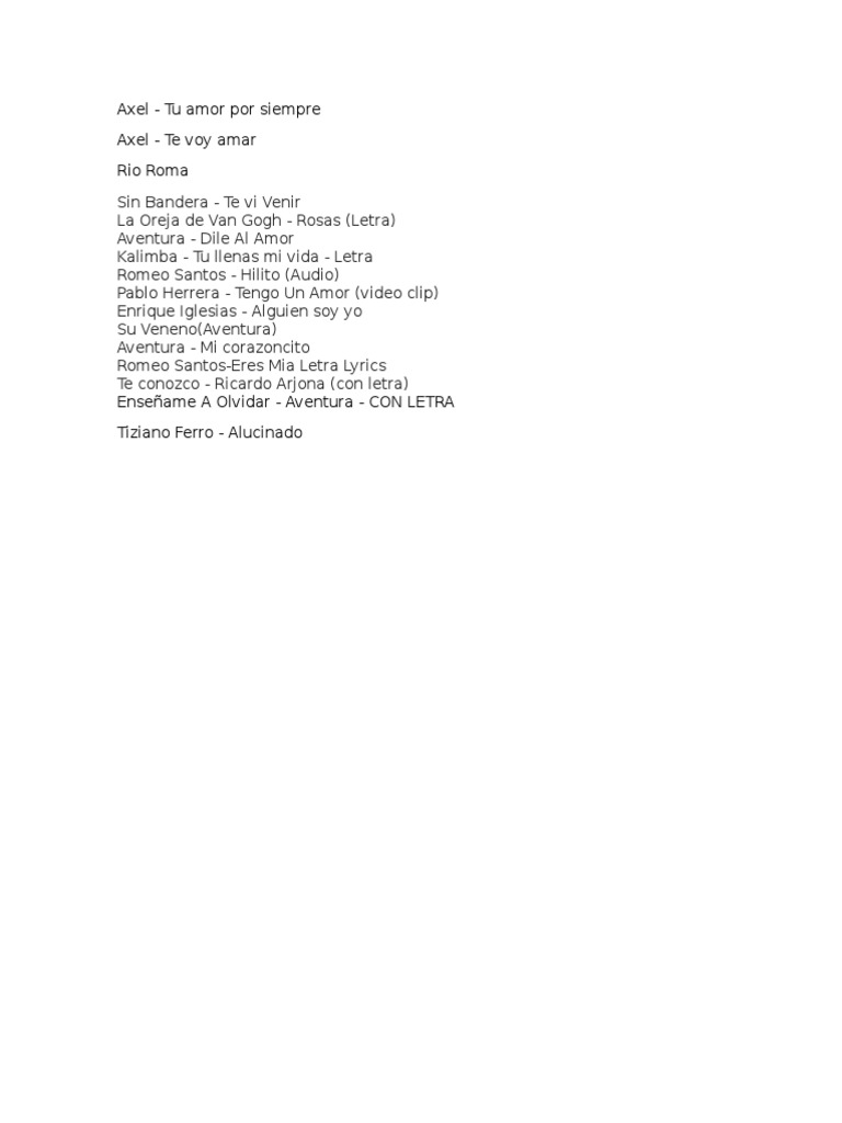 Letra Cancion Ensename A Olvidar Aventura