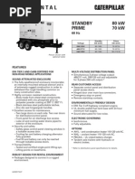 Caterpillar XQ80 Towable Diesel Generator Set