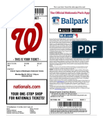 Washington Nationals vs. Detroit Tigers 5-9-2016 Tickets