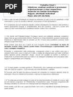 O Ponto de Equilíbrio RESPOSTAS