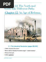 chapter 11-the north and south take different paths and chapter 12-an age of reforms