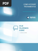 Como Acessar Treinamentos e Metodologia