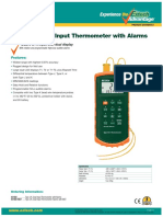 Type J/K, Dual Input Thermometer With Alarms