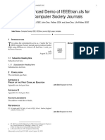 Bare Advanced Demo of Ieeetran - Cls For Ieee Computer Society Journals