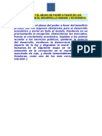 La Corrupción y El Abuso de Poder A Favor de Los Privados Frenan El Desarrollo Humano