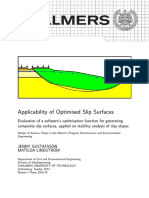 Applicability of Optimised Slip Surfaces Applied On Stability Analysis of Clay Slopes - Jenny o Mathilda
