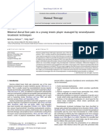 Bilateral Dorsal Foot Pain in a Young Tennis Player Managed by Neurodynamic