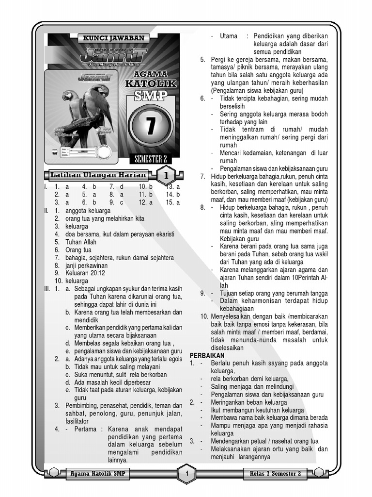28+ Kunci jawaban jamrut kelas 6 katolik ideas in 2021 