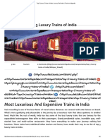 Top 5 Luxury Trains of India, Luxury Rail India _ Tourism Infopedia