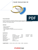 Optical Bundle Patchcord Cable SM: Procuct Description