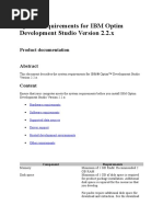 System Requirements For IBM Optim Development Studio Version 2.2.x