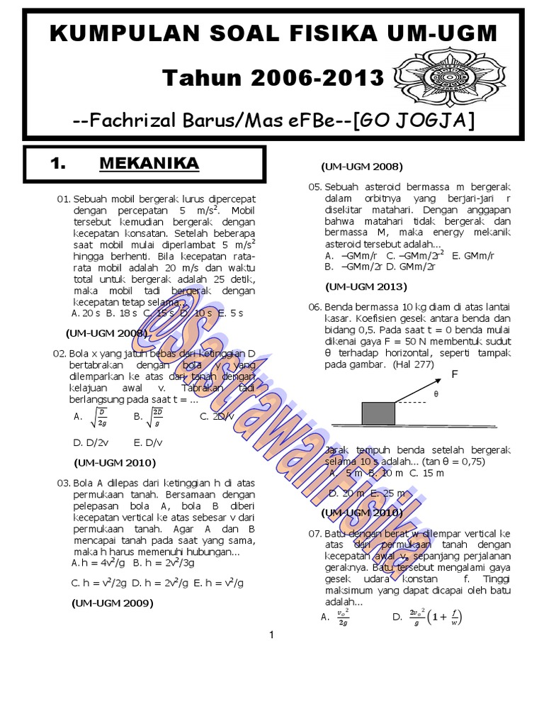 Kumpulan Soal Um Ugm PDF
