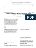 Design and Simulation of Magic Tee and Ring Hybrid Coupler Using Ansoft HFSS