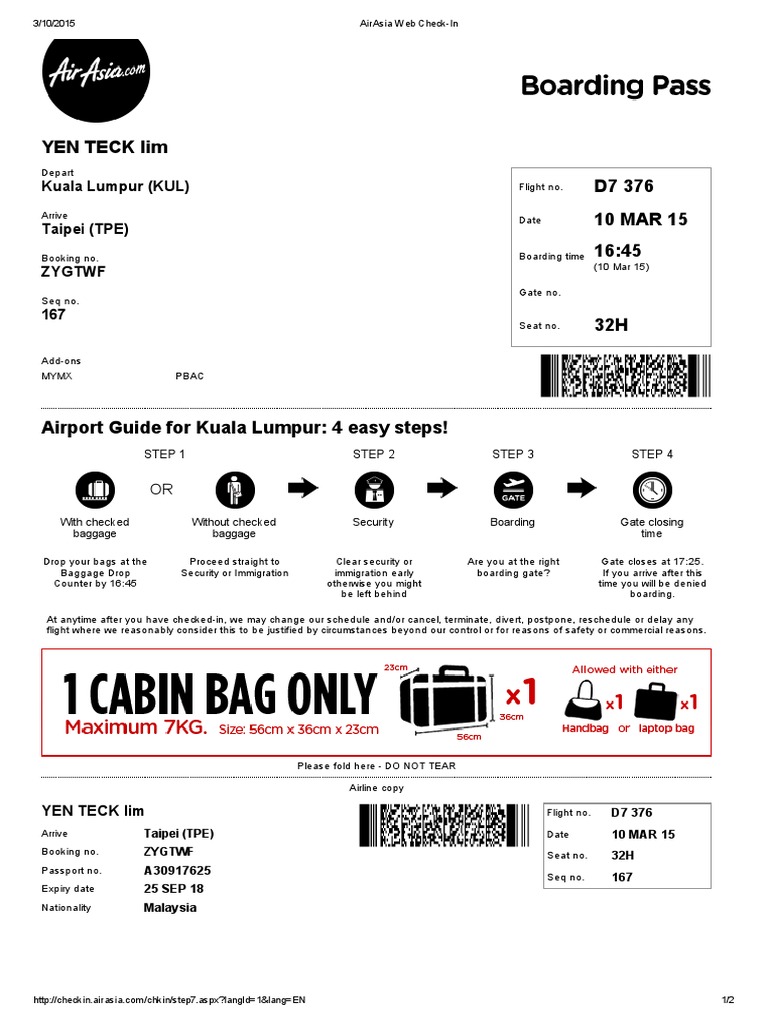 AirAsia  CheckIn PDF