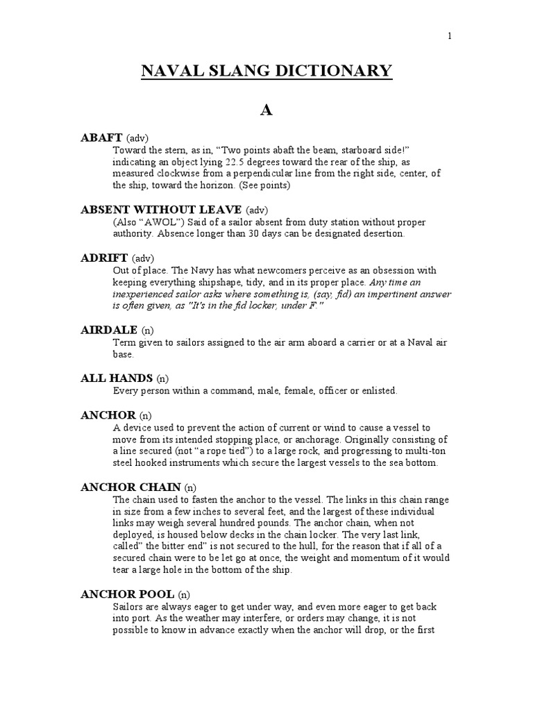 Navy Slang Dictionary pdf Version.pdf Sergeant Lieutenant