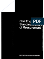 Civil Engineering Standard Method of Measurement