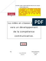 Arby, D. (2009) La Vidéo en Classe de FLE: Vers Un Développement de La Compétence Communicative