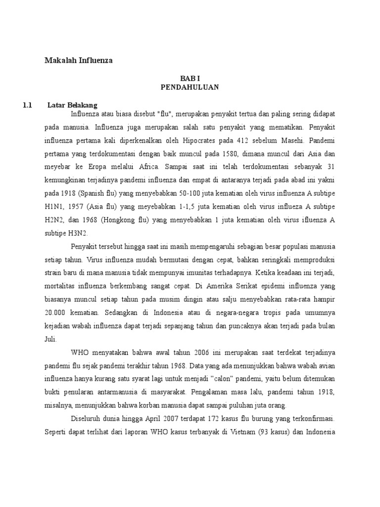 Makalah Influenza