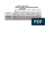 Jadwal Piket Guru Duha Dan Kebersihan