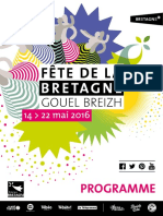 Fête de la Bretagne 2016 - Le programme