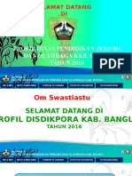 Profil Disdikpora Kab. Bangli 2015