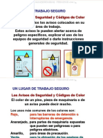 Curso Avisos Seguridad Codigos Color Trabajo Senales Simbolos Caliente Espacios Confinados Procedimientos PDF