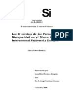 Derechos de Las Personas Con Discapacidad en El Marco Jurídico Internacional